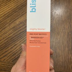 NWT Bliss Mighty Biome Pre/Post Biotics + Barrier Aid Ultra-Hydrating Moisturizer Concentrate