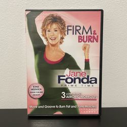Jane Fonda Prime Time Firm & Burn DVD Workouts Bonus Meditation 2011