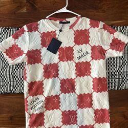 Louis Vuitton Made Red White T Shirt Fashion Outfit Luxury 