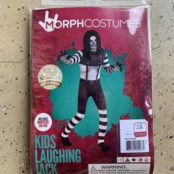 Kids Laughing Jack Scary Chip Halloween Costume New Small 6-8