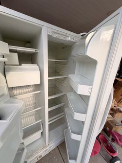 White Side-by-Side Refrigerator