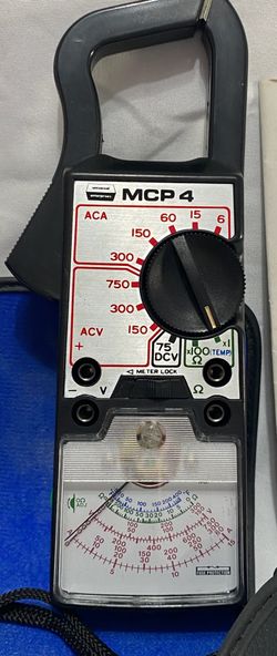 Universal Enterprises MCP4 Analog Clamp On Meter 300A 750VAC/75VDC Resistant 1000 ohms
