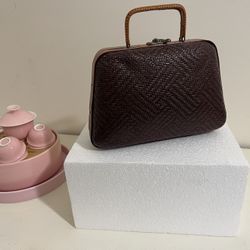 Bamboo weaving, small wallet, Apple phone bag, handbag, cheongsam accessories