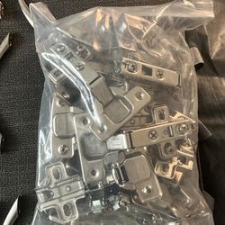 35x Kitchen Cabinet Hinges Kitchen Bathroom FGV Stainless Steel Italian Hardware Remodeling STEAL !! $150 Value