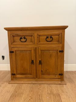 Rustic Pine Cabinet