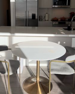 3-Piece Dining Set - CB2 Table + 2 West Elm Chairs