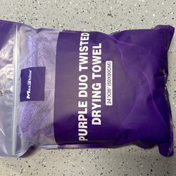 24x36 Purple Duo Twisted Drying Towel