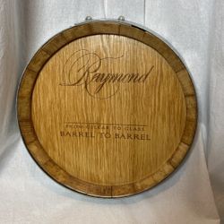Wine barrel tray