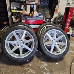 22” Jeep Cherokee Dodge Durango Wheels Rims Tires Mounted Balanced 