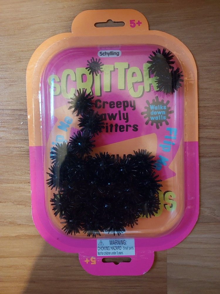 Scritters Creepy Crawly Critters By Schylling Black Wall Creepers Sealed Package