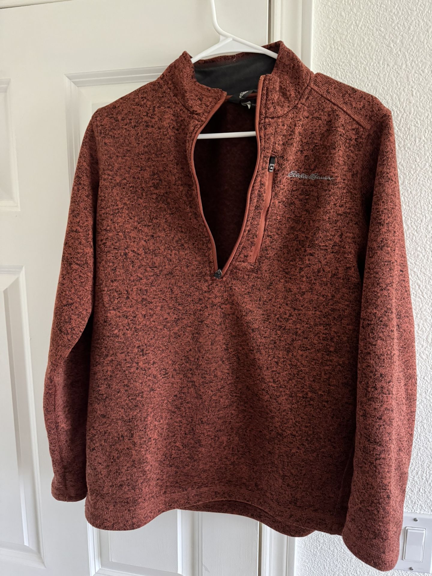 Eddie Bauer Quarter Zip Fleece Pullover Men's Size M