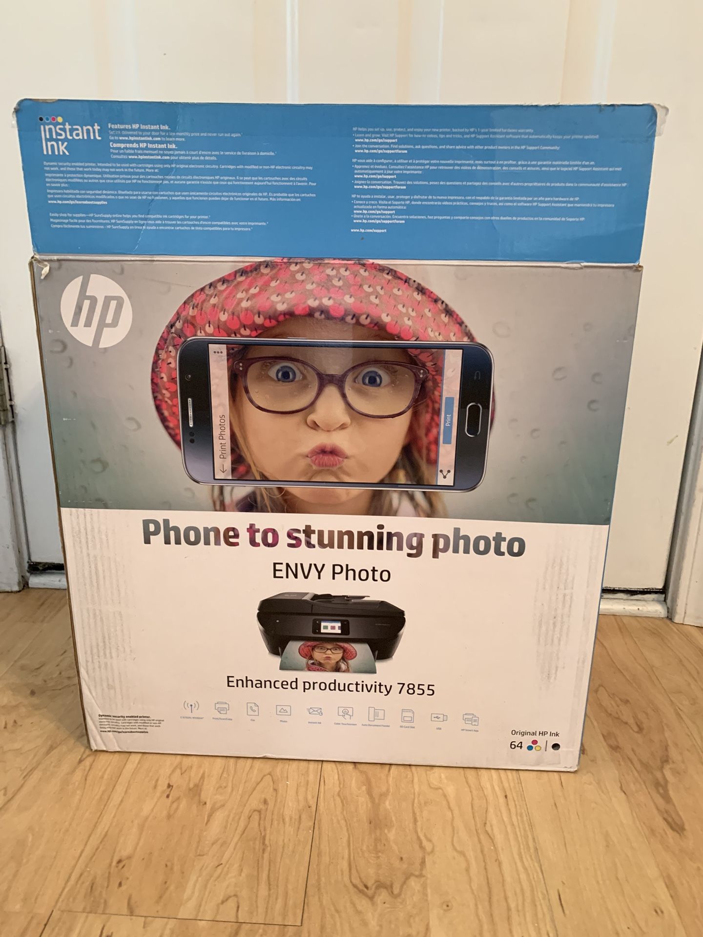 HP Color Printer Scanner 7855 Wi-Fi Photo