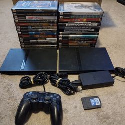 Ps2 Slim and 28 games