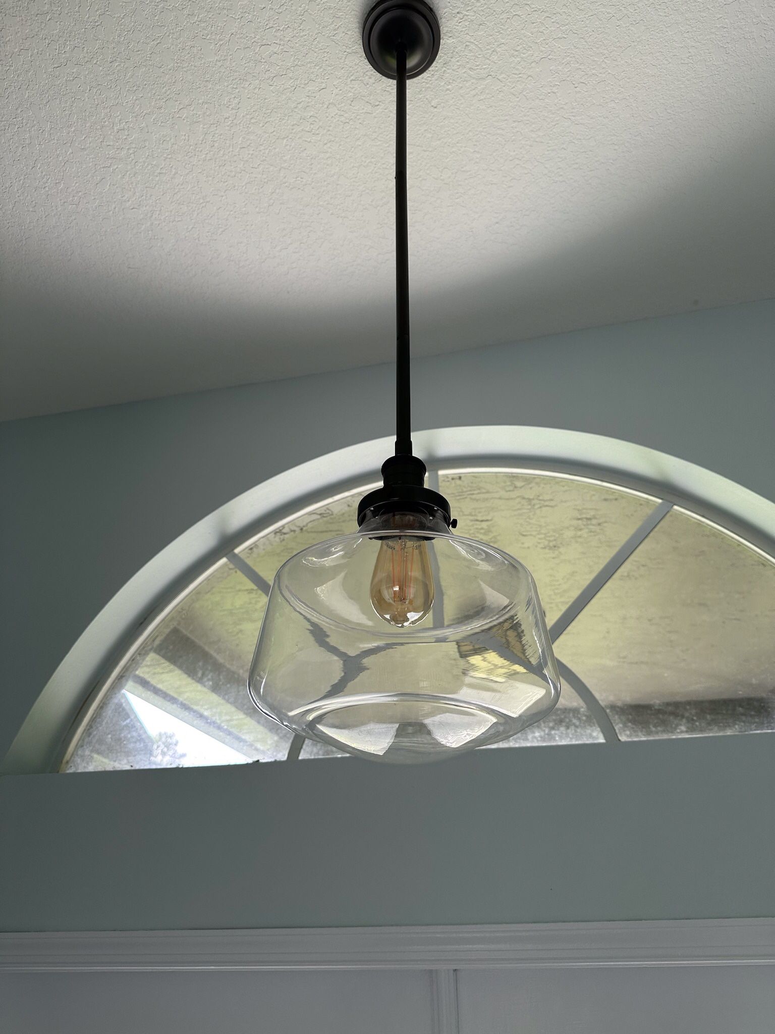 Schoolhouse Clear Glass Pendant Light