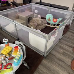 Grey Play Pen 79 X 71