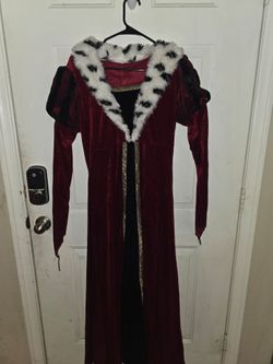 Medieval Queen Velvet Costume Dress large