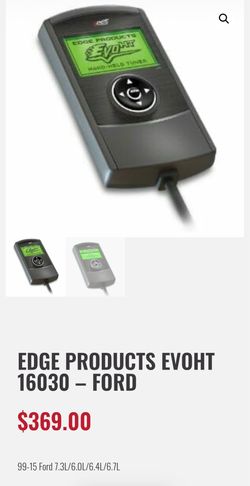 FORD power programmer for Ford both DIESEL and GAS vehicles made by EDGE EvoHT 16030