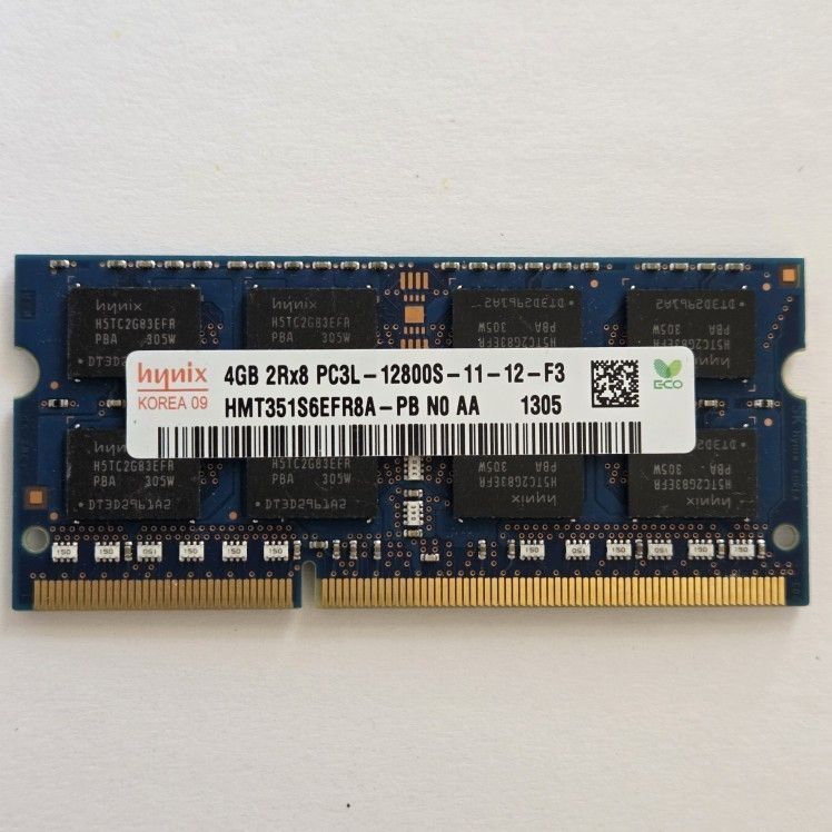 Hynix 4GB DDR3 Memory SO-DIMM 204pin PC3L-12800S 1600MHz HMT351S6EFR8A-PB