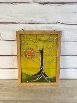 Stained Glass Panel Tree Art