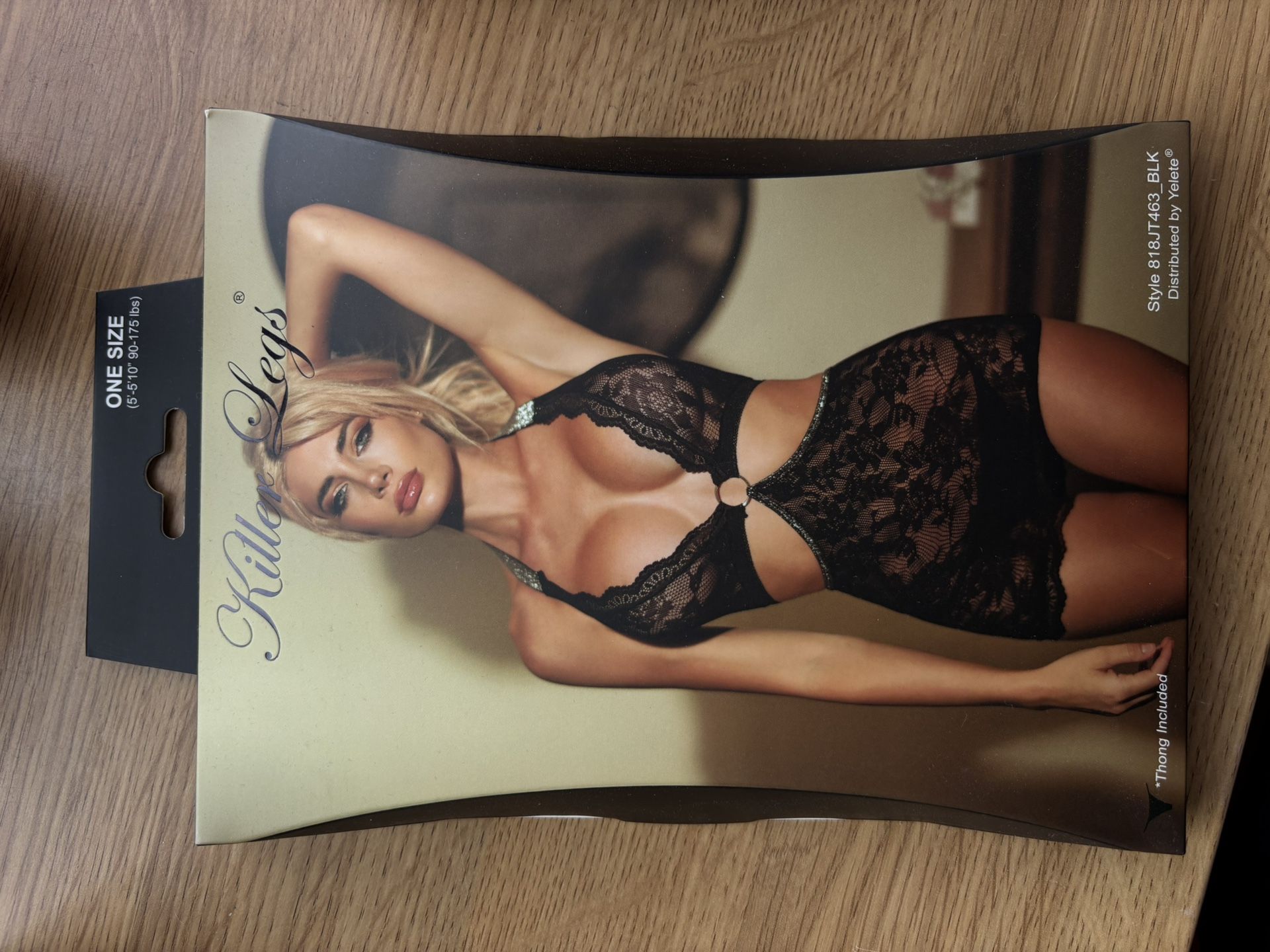 Black Lingerie Bodysuit