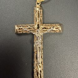 14k cross pendant