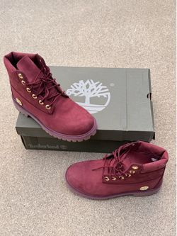 Burgundy, timberland, female boots Burgundy, timberland, female boots