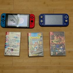 Nintendo Switch HAC-001(-01) & Nintendo Switch Lite HDH-001 With Games! (CHECK DESCRIPTION!)