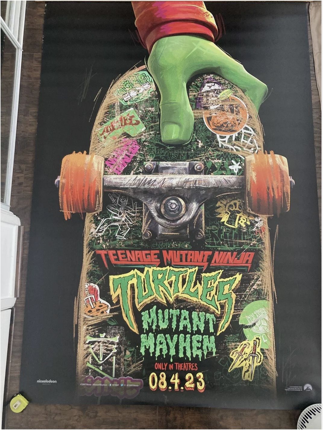 TMNT Teenage Mutant Ninja Turtles Mutant Mayhem - Giant 48 x 70 inch Movie Poster