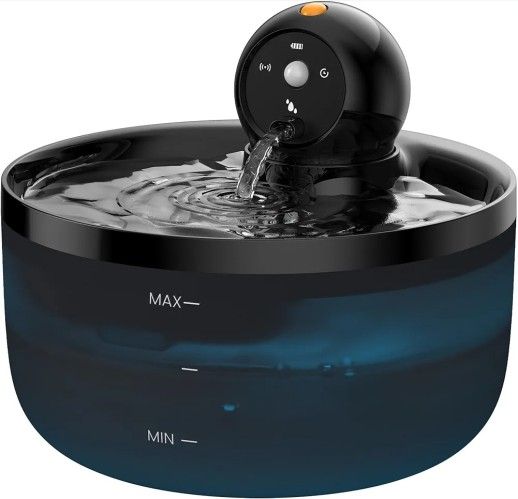 FUENTE DE AGUA PARA GATOS Y MASCOTAS PEQUEÑAS/CORDLESS WATER FOUNTAIN FOR CARS AND SMALL PETS