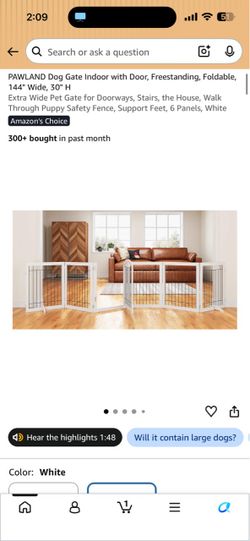 Dog gate indoor with door