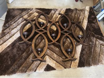 Candle Holder and Area Rug combo