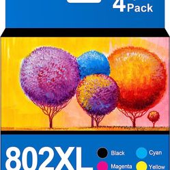 802XL Ink Remanufactured Ink Cartridge Replacement for Epson 802XL