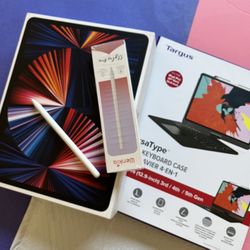 Apple iPad Pro 12.9” 5th Generation (2021 - M1 Chip) 2TB With Pen & Keyboard Case 