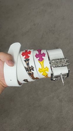 Chrome Hearts Belt w/ Multi-Color Patches