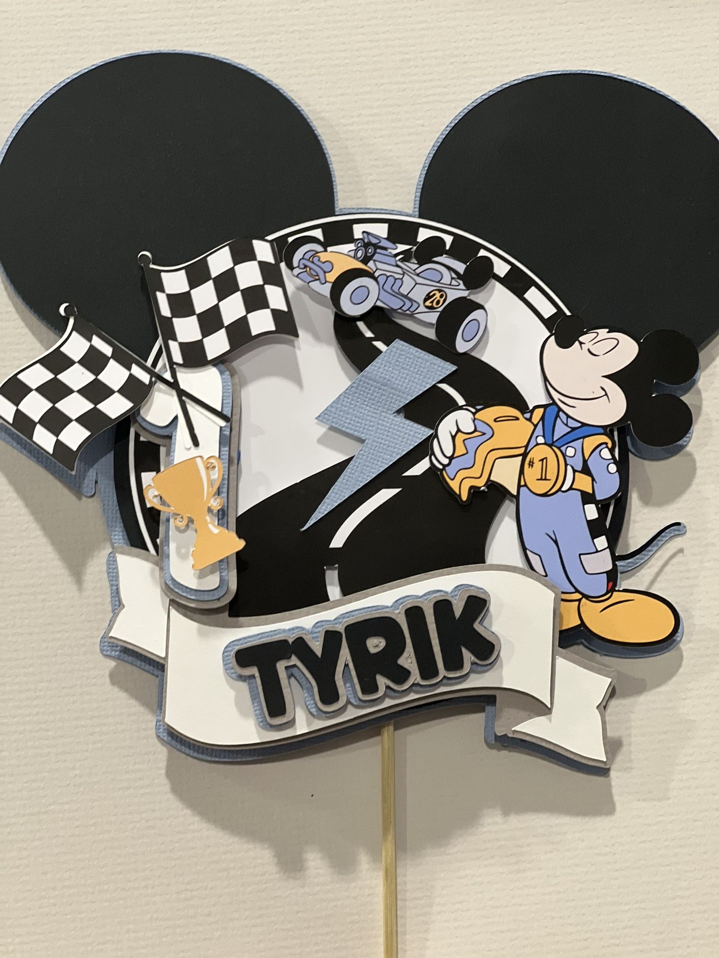 Mickey Roadster Racer Cake Topper