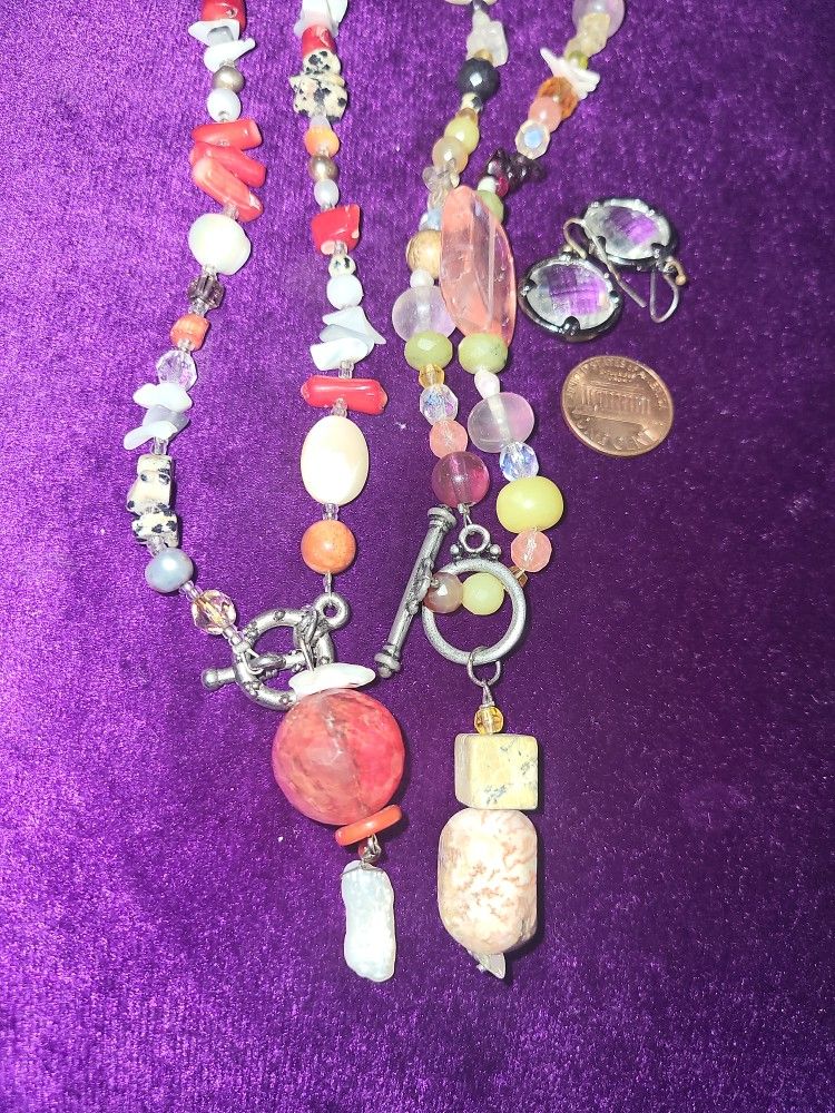 Handmade Stone Necklace Sets