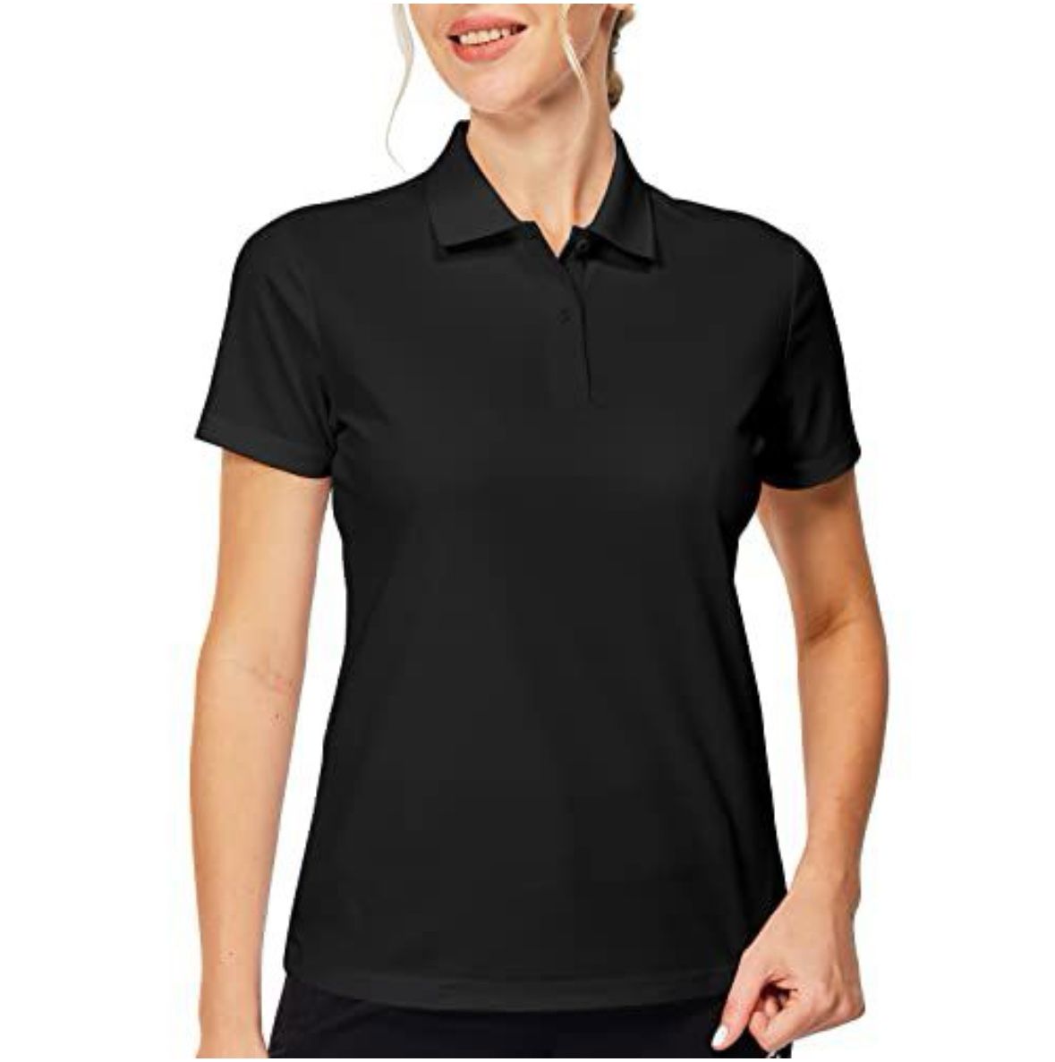 Casei Womens Golf Polo Shirts Short Sleeve Shirts Quick Dry Collared Shirt