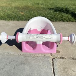 Summer Infant Baby Bath Seat Pink & White