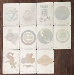 1991 Upper Deck MLB Team Logo HOLOGRAM Baseball Cards Lot of 11