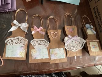 Homemade  bags tea party