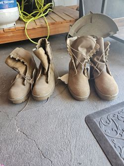 Combat Boots Coyote Tan Size 5W Vibram – Made USA