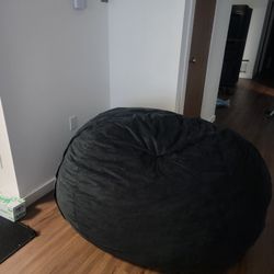 Relax Sacks 5' Oversized Bean Bag Chair - Black

