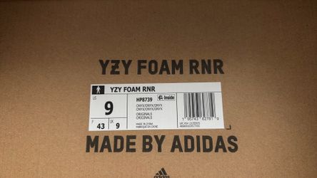 YZY foam RNR  9US
