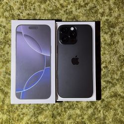 iPhone 16 Pro Max | 256GB | Black Titanium | Factory Unlocked