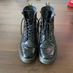 Black Dr. Martin Boots 