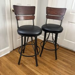 Mid-Century Style swivel counter height stool