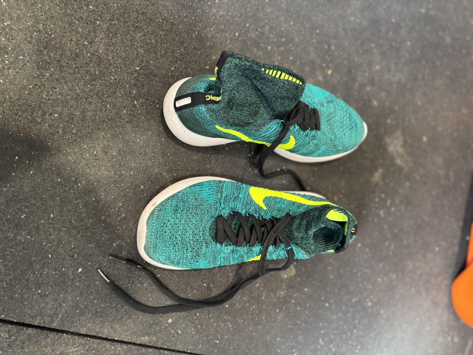 Nike LunarEpic Flyknit Running Shoes – Black/Volt/Rio Teal – Men’s ~11/11.5