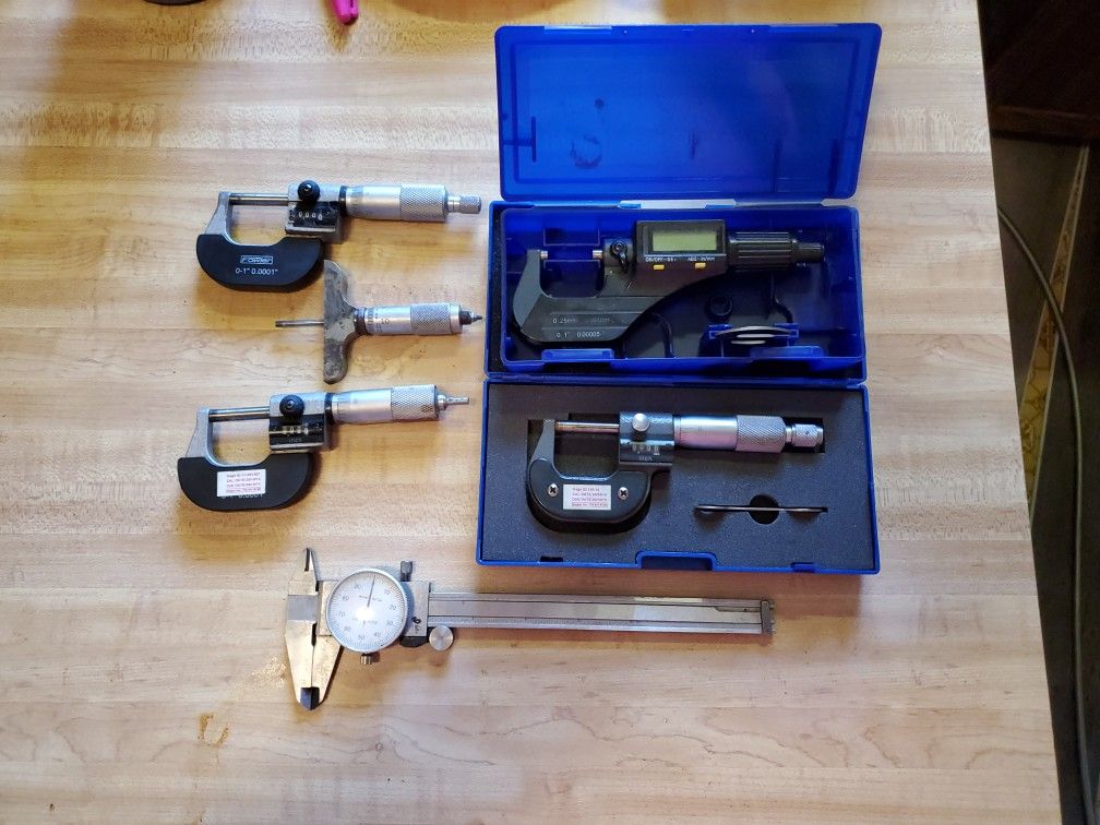 Fowler ,starret ,Pittsburgh calipers, Micrometer, depth