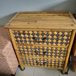 Bamboo 3 Drawer Chest Dresser