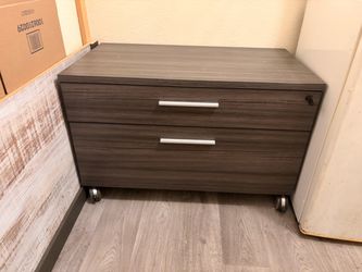 2-Drawer Mobile File Cabinet with Lock